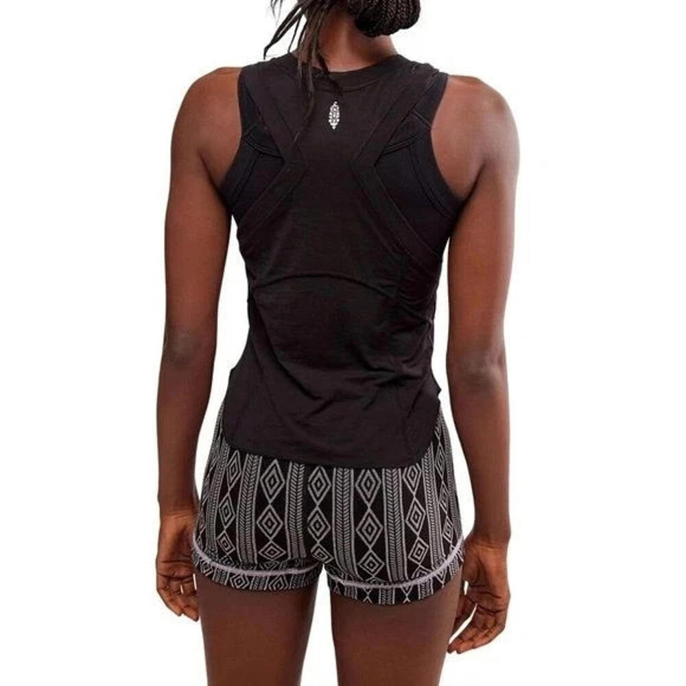 FP Movement by Free People Silver Lining Tempo Tank Black NWT Size M - Picture 3 of 8